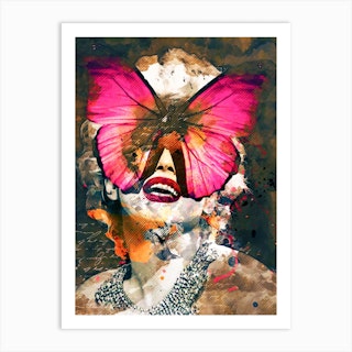The Butterfly Of Marilyn Monroe Art Print