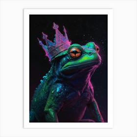 Frog With Crown 1 Art Print