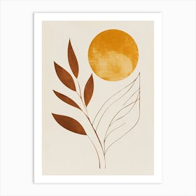 Sun And Leaves 9 Art Print