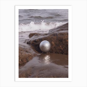 Disco Ball On The Shore Photo 2 Art Print
