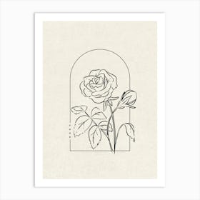 Rose Flower Art Print