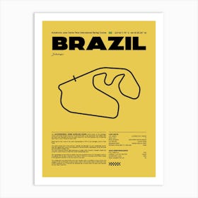 F1 Race Track Brazil Formula 1 Racing Track F1 Merch Formula One F1 Poster Formula 1 Poster F1 Art Print