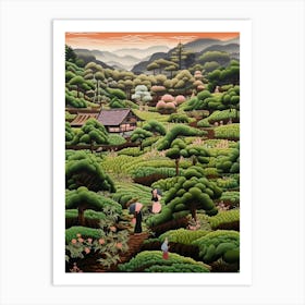 Traditional Japanese Tea Garden 6 Art Print