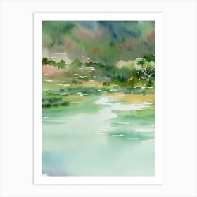 Kakadu National Park Australia Water Colour Poster Art Print