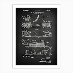 Ski Art Ski Gifts Ski Decor Ski Sign Ski Patent Print Ski Wall Art Ski Patent Print Ski Poster Ski Print Ski Binding Ss6101 Art Print