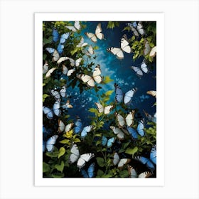 Butterflies In The Sky 1 Art Print