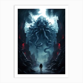 Cthulhu Kraken Art Print