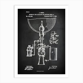 Brewery Bottling, Beer Bottler, Beer Art, Beer Poster, Beer Patent, Brewery Art, Brewery Decor, Brewery Art, Beer Maker, Hb5981 Art Print