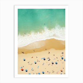 Aerial View Of A Beach 1 Art Print