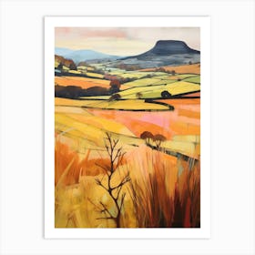 Autumn National Park Painting Brecon Beacons National Park Wales 1 Art Print