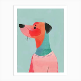 Dog In A Sweater Art Print