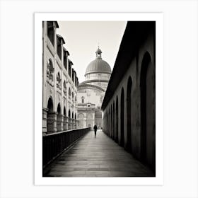 Mantua, Italy,  Black And White Analogue Photography  3 Art Print