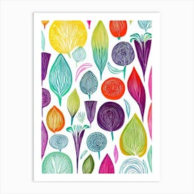 Endive Marker vegetable Art Print