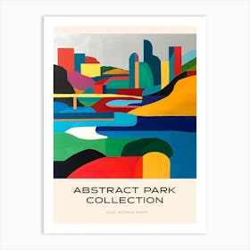 Abstract Park Collection Poster Gas Works Park Seattle 1 Art Print