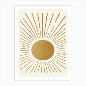 Golden Sunburst Art Print