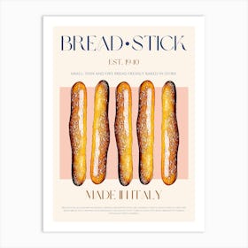 Breadstick Mid Century Art Print