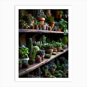 Cactus Garden plant lover Art Print