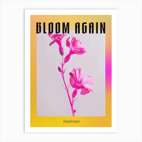 Hot Pink Snapdragon 2 Poster Art Print