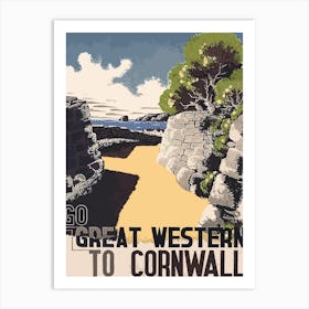 Great Western To Cornwall Art Print