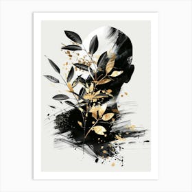 Gold Leaf Painting 4 Art Print