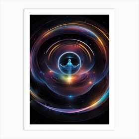 Abstract Space Vortex Art Print