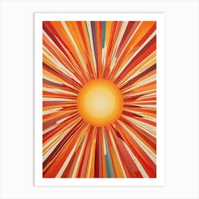 Retro Sunburst Art Print (3) Art Print