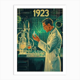 Aihrgdesign A Vintage Medical Poster Celebrating The First Su 3bd65f5f D96c 45e4 8571 5b60efdc7779 2 Art Print