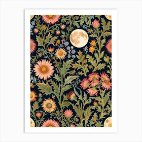 William Morris Seamless Floral Pattern 1 Art Print