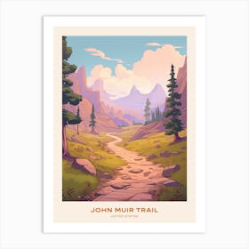 John Muir Trail Usa 2 Hike Poster Art Print