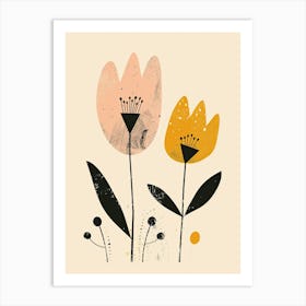 Adelaide Flower Market Boho Minimalist Style Art Print