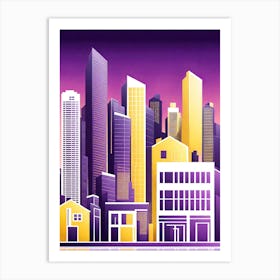 City vector art Art Print