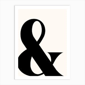 Ampersand Bold & Typography Art Art Print