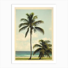 Bathsheba Beach Barbados Vintage Art Print