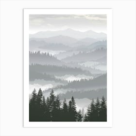 Smoky Mountains 4 Art Print