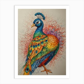 Peacock 15 Art Print