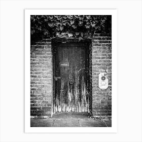 Old Wooden Door In London // Travel Photography Art Print