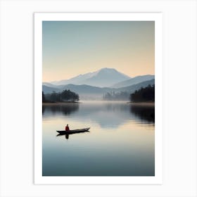 Man In A Canoe Art Print