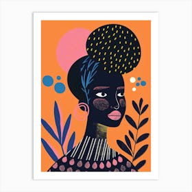 African Woman Portrait 11 Art Print