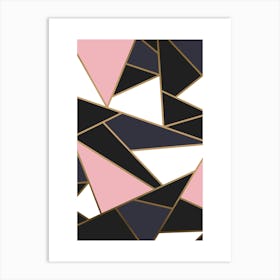Pink Triangles Art Print