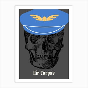 Air Force Skull Art Print