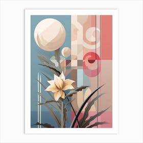 Abstract Geometric Botanical 7 Art Print