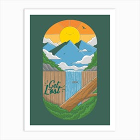 Get Lost Art Print