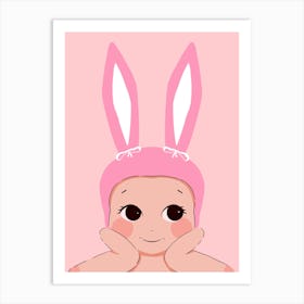 Bunny Kewpie Art Print