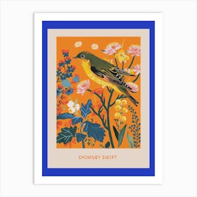 Spring Birds Poster Chimney Swift 4 Art Print