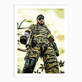 Soldier Metal Gear Videogame Art Print