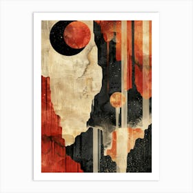 'Solar Eclipse' 3 Art Print