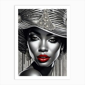 Afro-American Beauty Rich Slay 5 Art Print