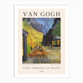 Cafe Terrace At Night, Van Gogh Art Print