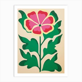 Cut Out Style Flower Art Gloriosa Lily 2 Art Print