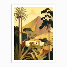 La Palma Canary Islands Spain Rousseau Inspired Tropical Destination Art Print
